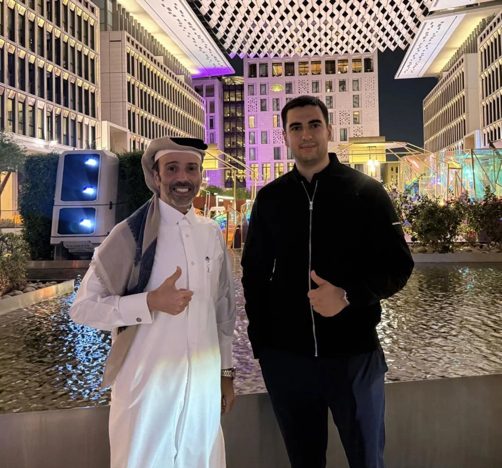 Hamad Al-Hajri with Arman in Doha