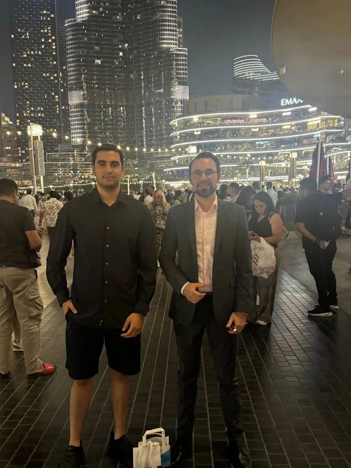 Richard Mittag with Arman in Dubai